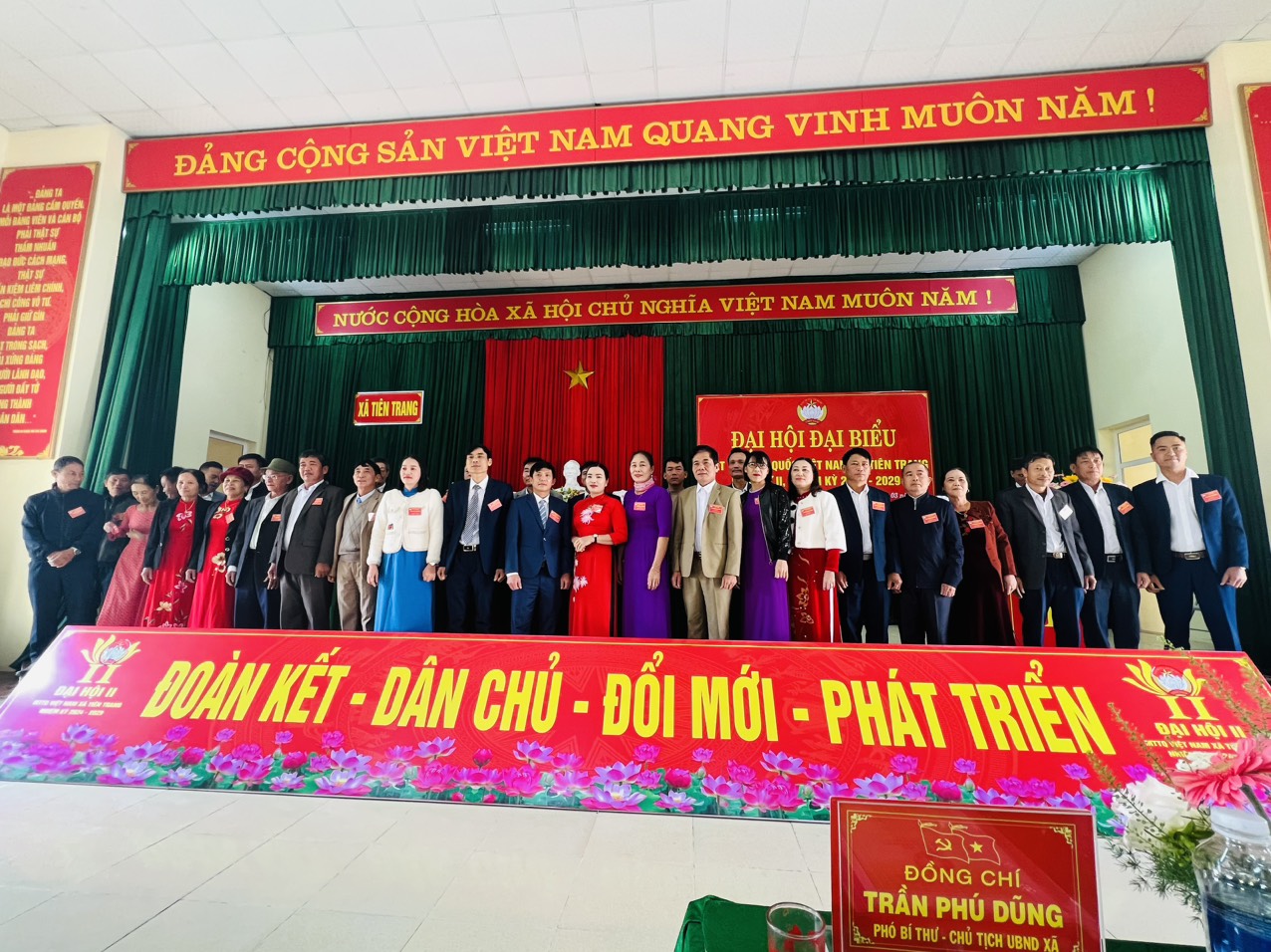Đại hội Mặt trận tổ quốc xã Tiên Trang, khóa II nhiệm kỳ 2024- 2029